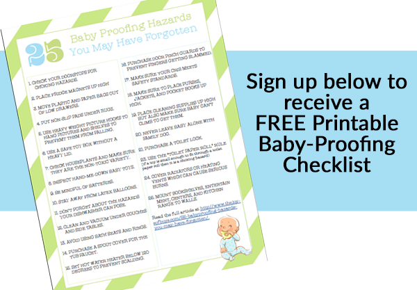Baby Proofing Checklist - The Joys of Boys