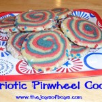 4th of July cookies - pinwheels