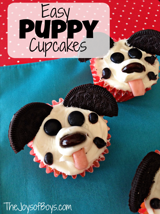 Easy Puppy Cupcakes