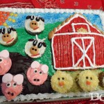 Farm Cake for Barnyard birthday party