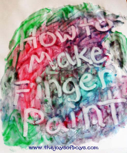 How to make finger paint