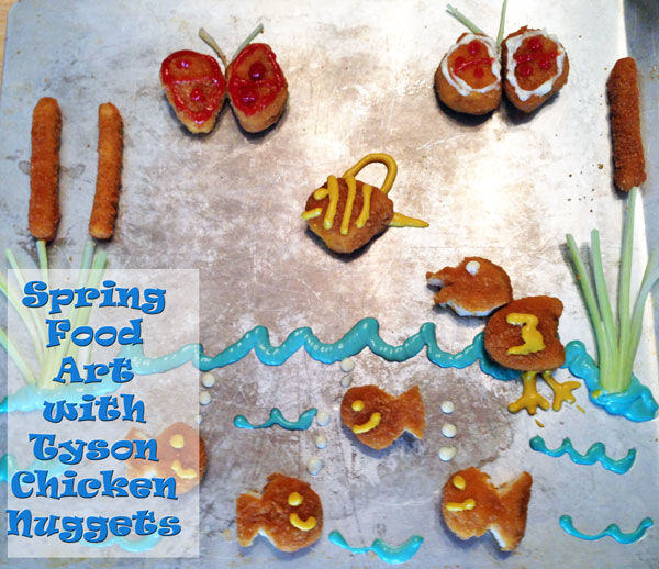 Spring Food Art with Tyson Chicken Nuggets