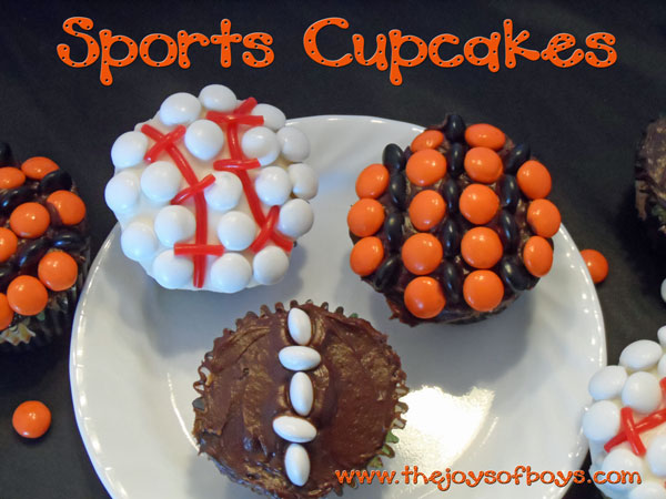 sports cupcakes