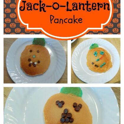 Jack-o-lantern pancake