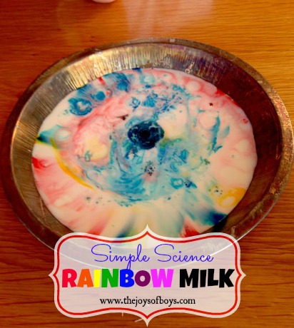 Rainbow Milk Experiment