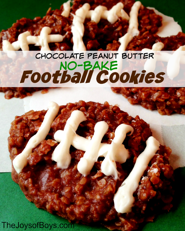 Chocolate peanut butter no-bake cookies