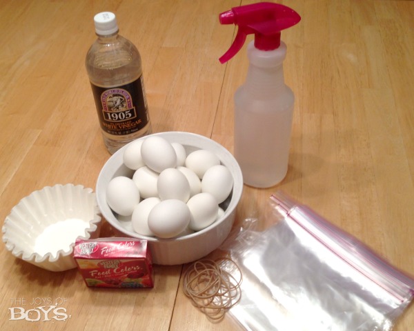 Tie Dye Easter Eggs supplies