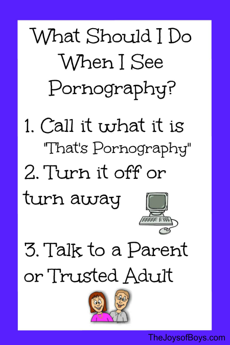 What Should a Child Do When They See Pornography?