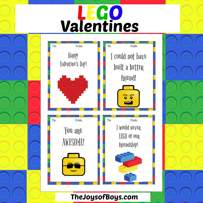 Printable LEGO Valentines