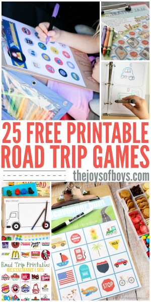 Free Printable Road Trip Games