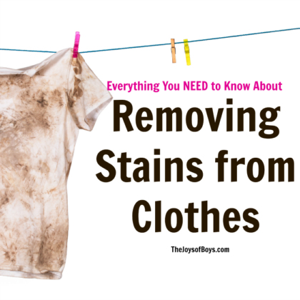 Removing stains from clothes