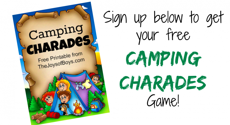 Camping Games: Printable Camping Charades for all ages