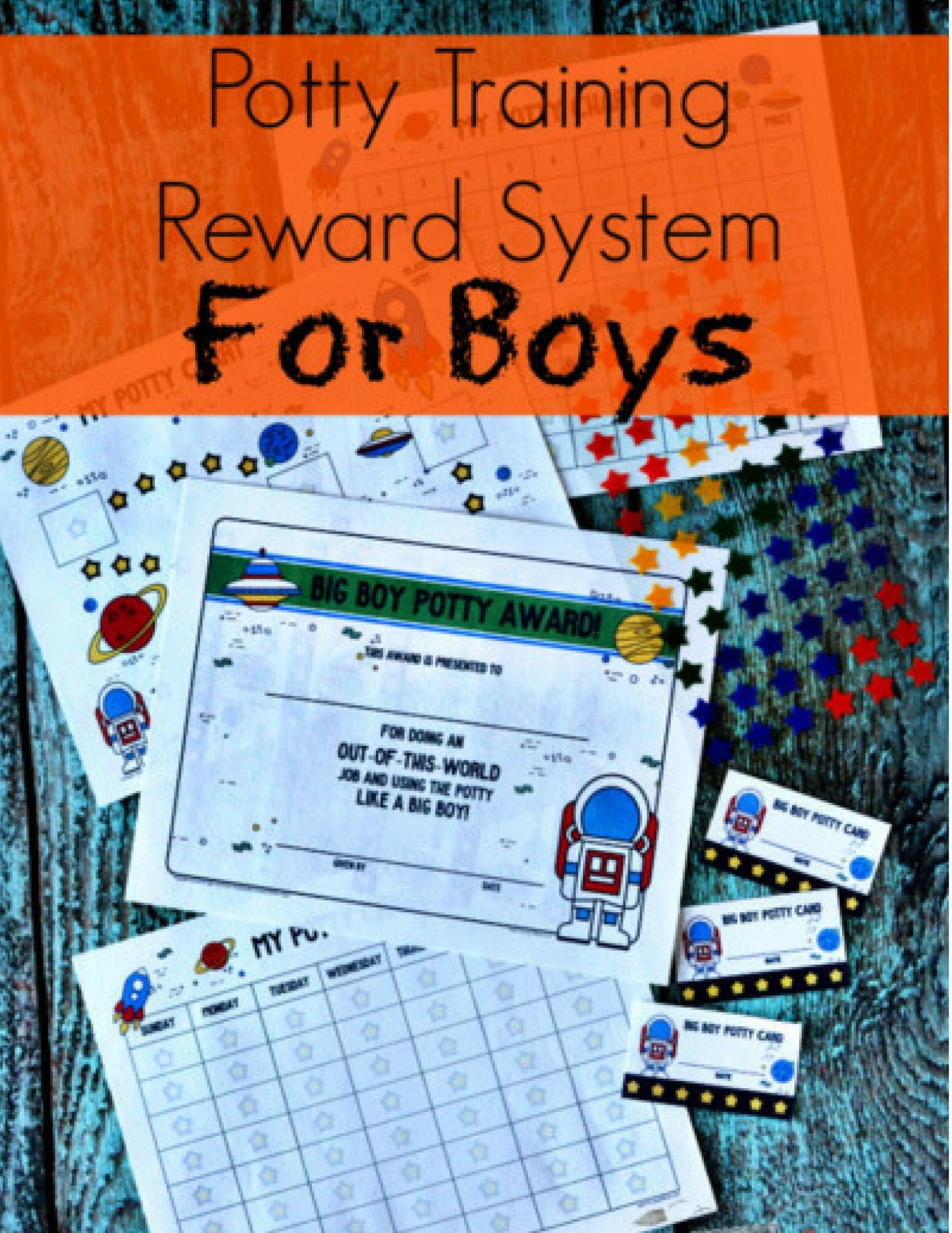 Potty Training Reward System for Boys