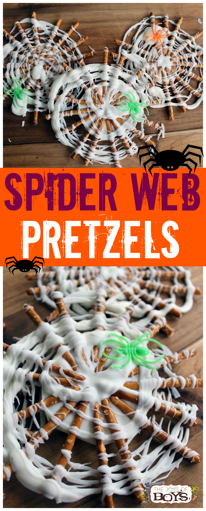 Spider Web Pretzels