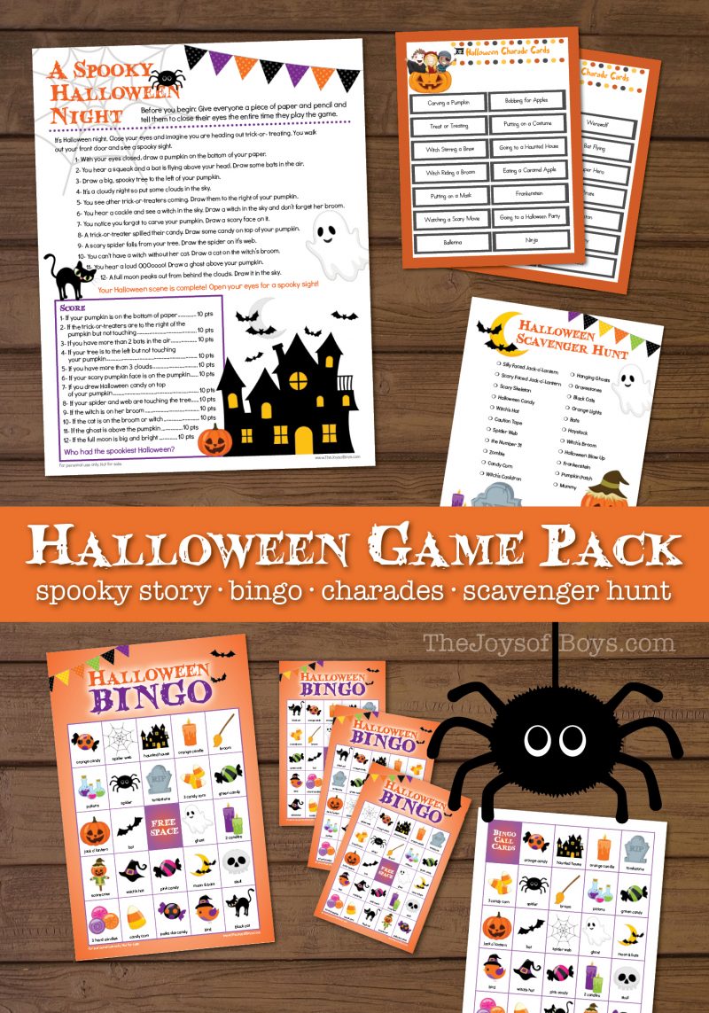 Printable Halloween Games for Kids - Halloween Party Games