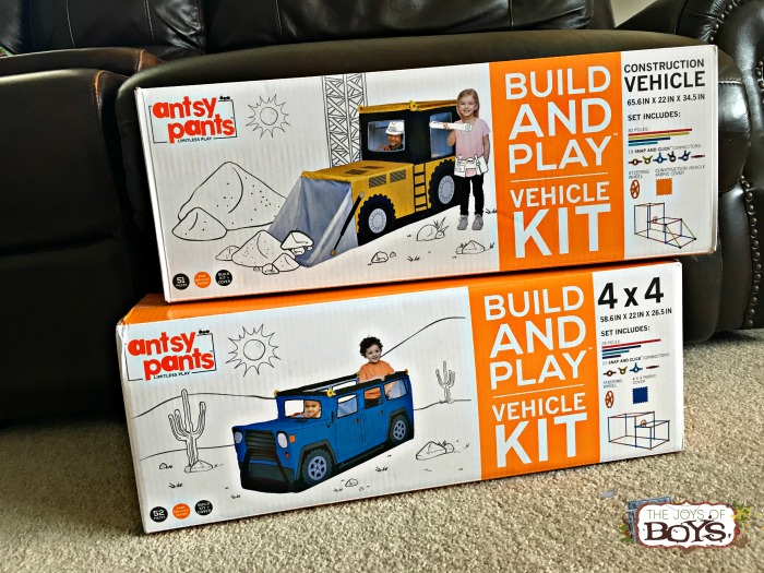 Antsy Pants Build and Play Vehicle Kit 4x4 Pickup Truck Kids Pretend Playtime 