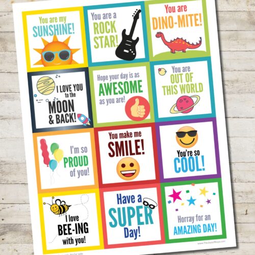 Printable Lunch Box Notes Kids Will Love