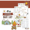 Make camping with kids easy and fun with this Camping Made Easy printable pack.