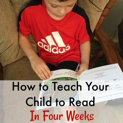 How to teach your child to read in 4 weeks using Learning Dynamics reading system
