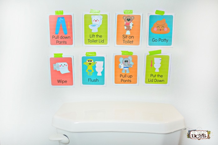 Potty Training Visual Schedule Cards The Joys of Boys