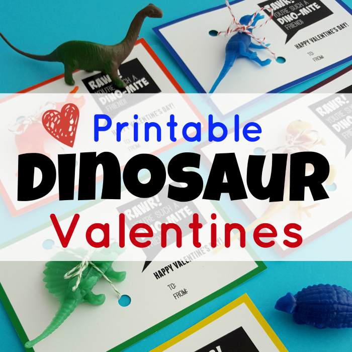 Printable dinosaur valentines. You're a Dino-mite friend Valentines. Just add a plastic dinosaur.