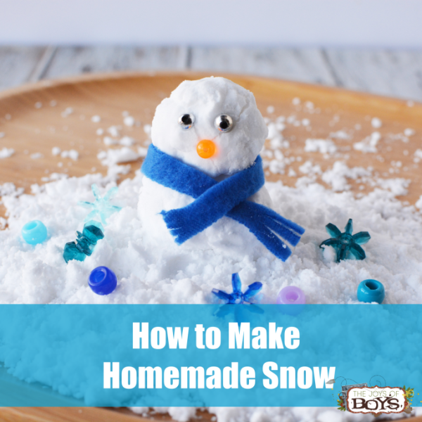 How to make homemade snow using baking soda and shaving cream