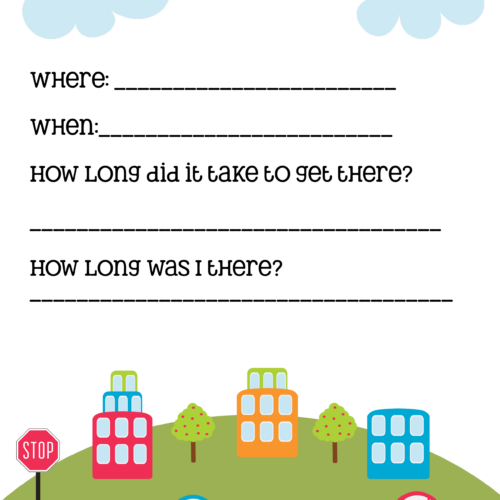Printable Road Trip Journal For Kids - The Joys of Boys