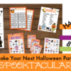 Halloween printable party game bundle